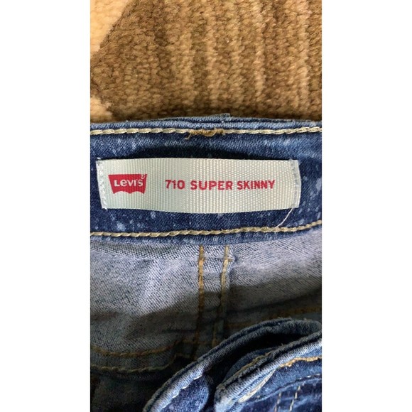 EUC...Girls Levis 710 super skinny jeans with splatter design. Size 14 Reg - Picture 4 of 5